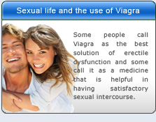 Sexual life and the use of Viagra