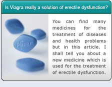 Viagra really a solution of erectile dysfunction